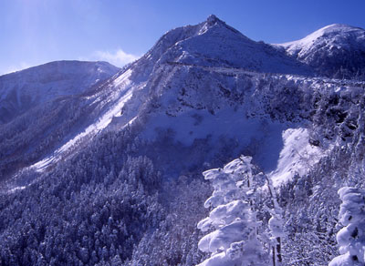 天狗岳と硫黄岳の写真