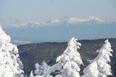 西穂山荘から見た八ヶ岳の写真