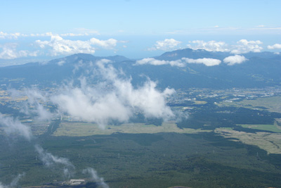 宝永山から見た箱根方面の写真