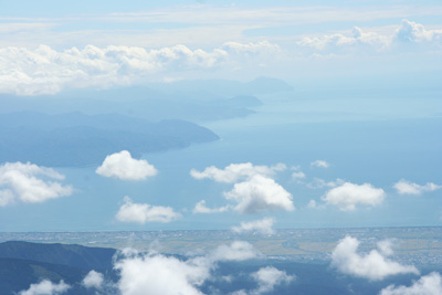伊豆半島と駿河湾の写真