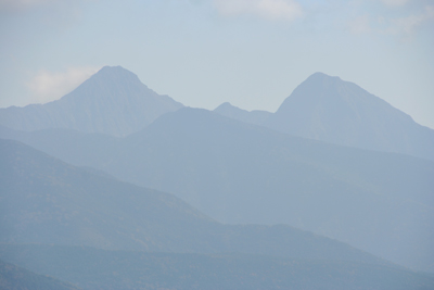 赤岳と阿弥陀岳の写真