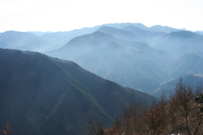 御坂山地方面の写真