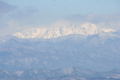 穂高連峰の写真