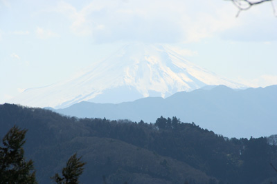 富士見台から見た富士山の写真