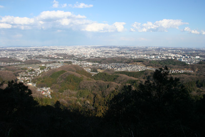 城山から見た関東平野の写真