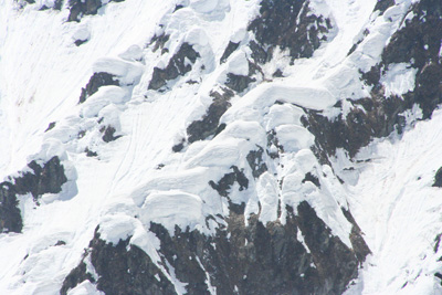 Ｇ５稜のキノコ雪の写真