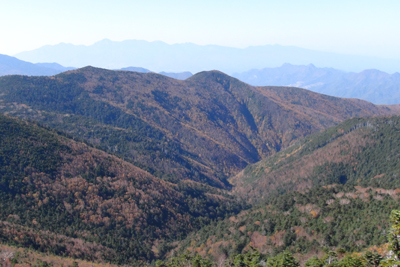 千曲川源流と八ヶ岳方面の写真
