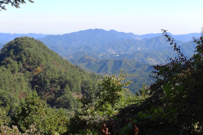 大丸山から見た丹沢方面の写真