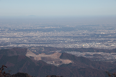 関東平野と筑波山の写真