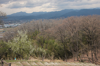 茅ヶ岳と金峰山方面の写真