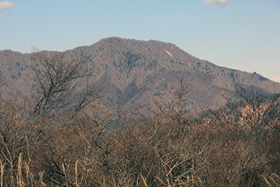 平尾山から見た杓子山の写真