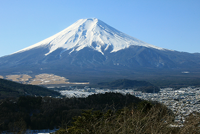 富士見台から見た富士山の写真