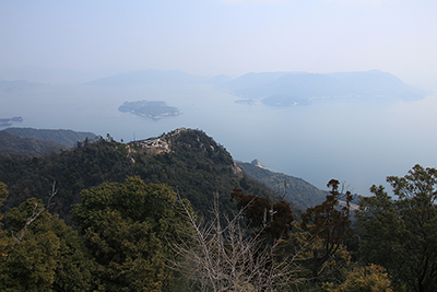 弥山山頂から見た江田島方面写真