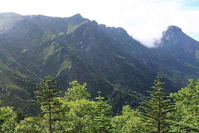 赤岳と横岳の写真