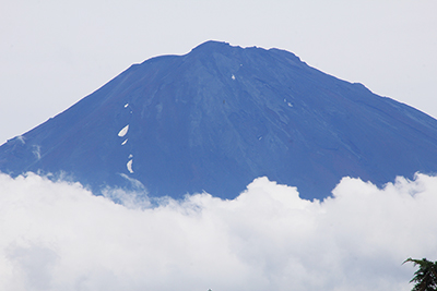 富士山頂のアップ写真