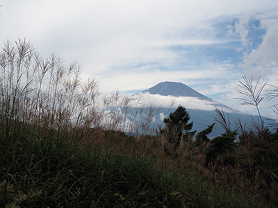 パノラマ台直下で見えた富士山の写真