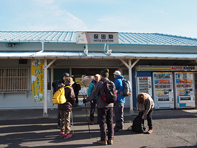 Iさんが撮影した保田駅で出発準備中の写真