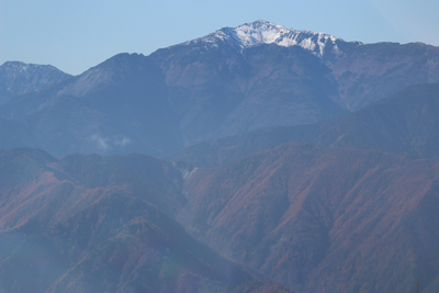悪沢岳と赤石岳の写真