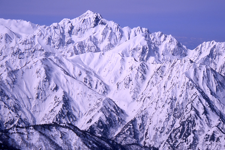 冬の剣岳の写真