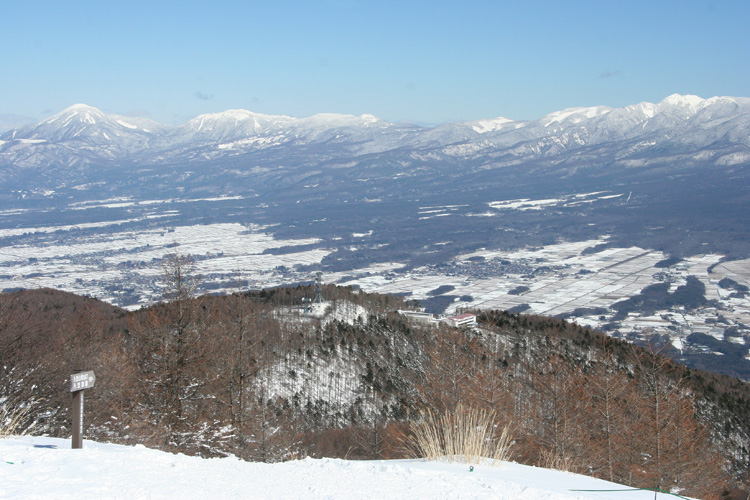 冬の八ヶ岳連峰の写真