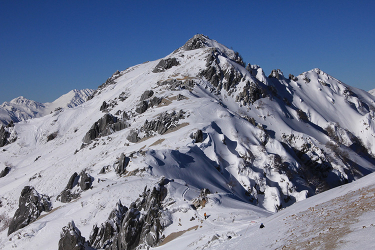 冬の燕岳の写真