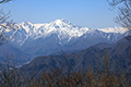 上州三峰山から見た谷川岳の写真にリンク