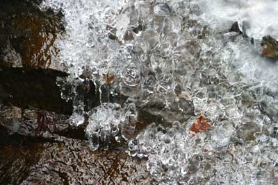 きれいな氷の模様の写真