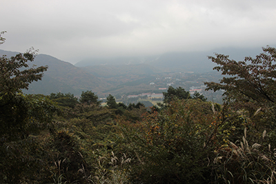 神山と大涌谷方面の写真