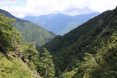 笊ヶ岳方面の写真