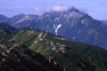 燕岳から見た槍ヶ岳の写真へリンク